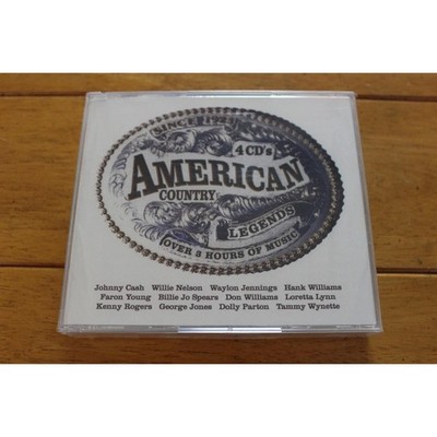 American Country Legends 4 CD Set Johnny Cash Willie Nelson Dolly Parton Hits