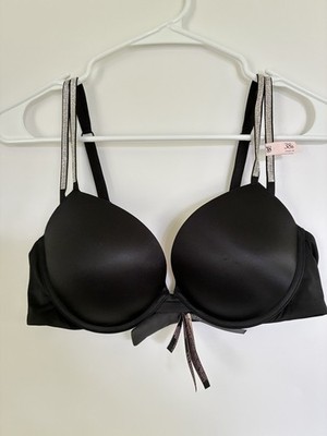 Victoria s Secret Rhinestone Strap Push Up Bra New With Tags 38B