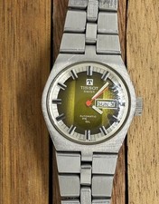 Vintage Tissot PR 516 GL Automatic Ladies Watch Two Tone Rally Dial +Orig Clasp