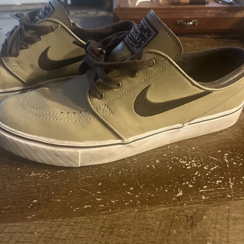 Nike ZOOM STEFAN JANOSKI OG Khaki Boulder Brown Skate Size 8