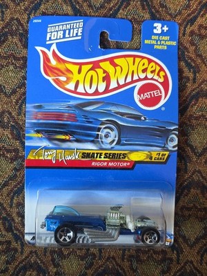 Hot Wheels Rigor Motor Tony Hawk Skate Series 1:64 Diecast Car Blue Silver