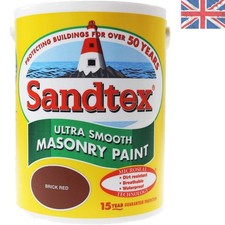 5L Burgundy Masonry Paint – Ultra Brickwork for Outdoor Surfaces & Protection