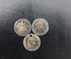 Seated Liberty Coin Lot 1842 1853 1860 Silver Dimes/Coins