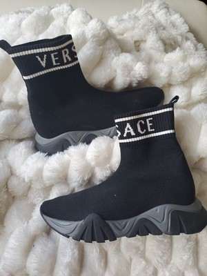 Versace Jeans Couture Sock Boots size 34 /2.5Y Kid great Condition BEST OFFER