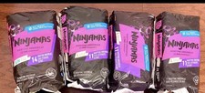 Ninjamas Nighttime Underwear, Leak Protection, Black/Purple, Unisex