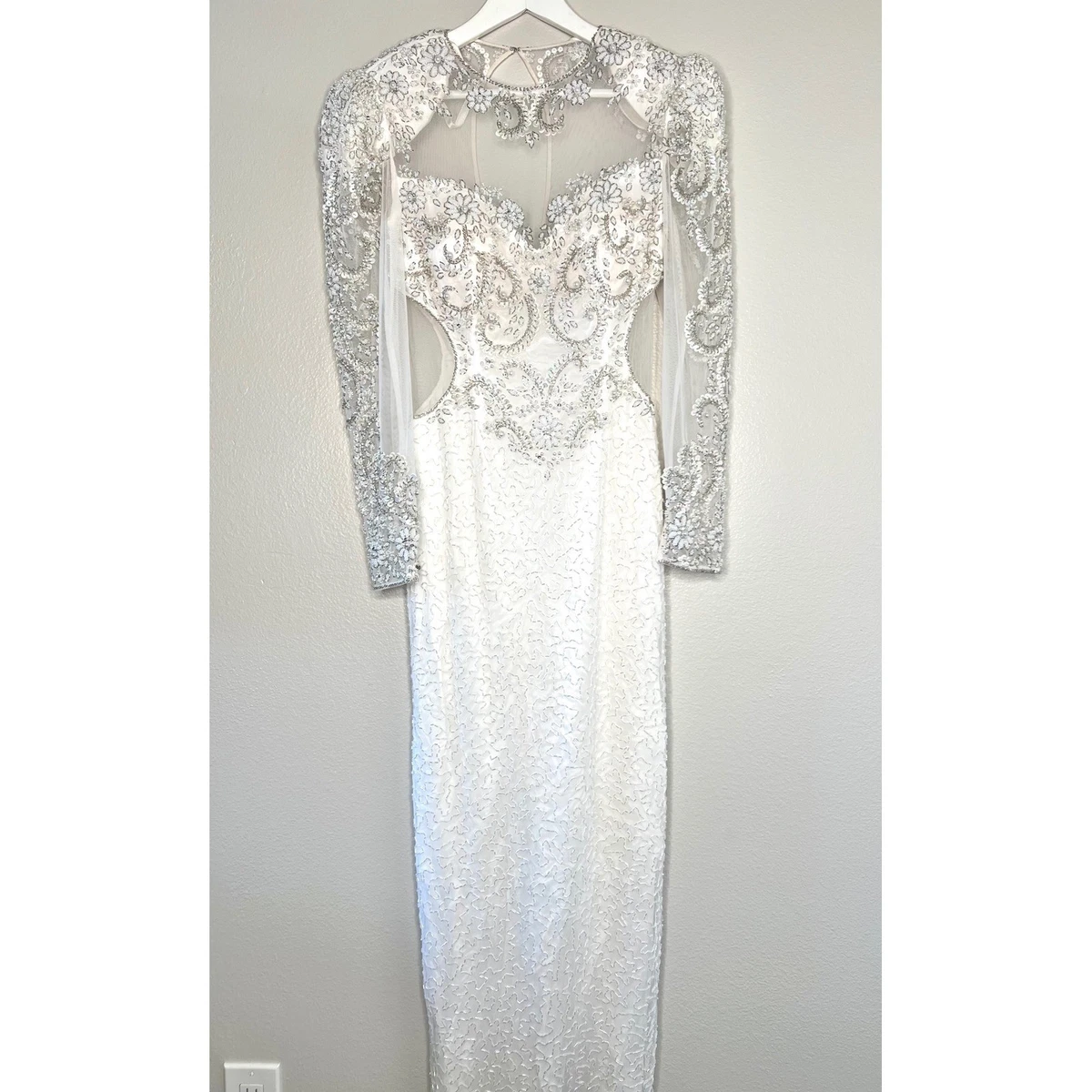 Beading Sheath White Wedding Dresses for sale | eBay Beading Sheath White Wedding Dresses for sale | eBay