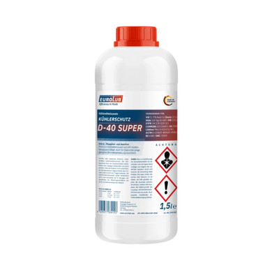 EUROLUB Kühlerschutz D-40 Super 1,5 Liter Amin,nitrit phosphatfrei 834015