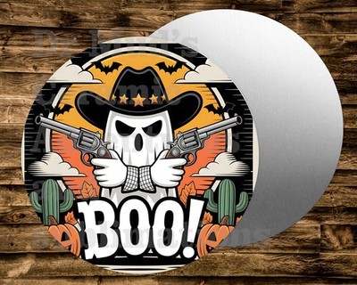 Metal Sign WESTERN TEXAS HALLOWEEN BOO Wreaths Crafts & Miniatures, and ...