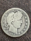 1914-S Barber 25c Silver Quarter