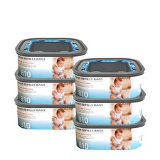 Jumbo Square Refills Disposal Bags Refill with Diaper Genie Compact and Selec...