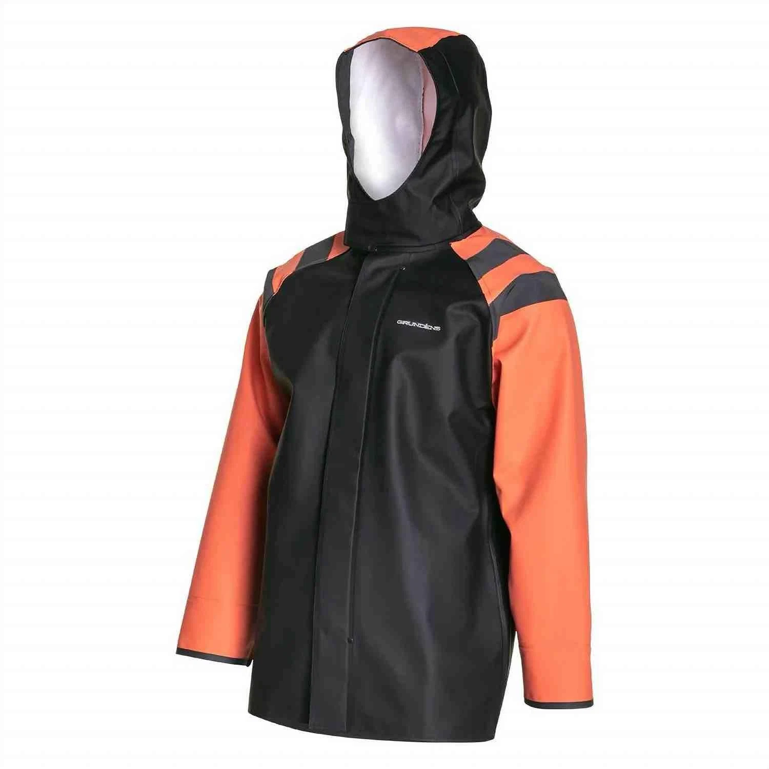 Grundens Balder Zip Jacket - Orange/Black | All Sizes