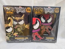 Funko Pop Pin Marvel Venom Carnage 17 Venomized Loki 16 Lot Of 2 New