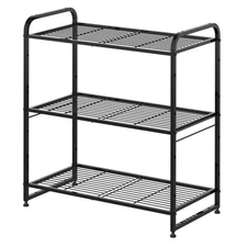 3-Tier Stackable Wire Shelving Unit Storage Rack, Expandable & Adjustable Kit...