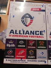 2019 Alliance Of American Football Hobby box. Factory Sealed. New.