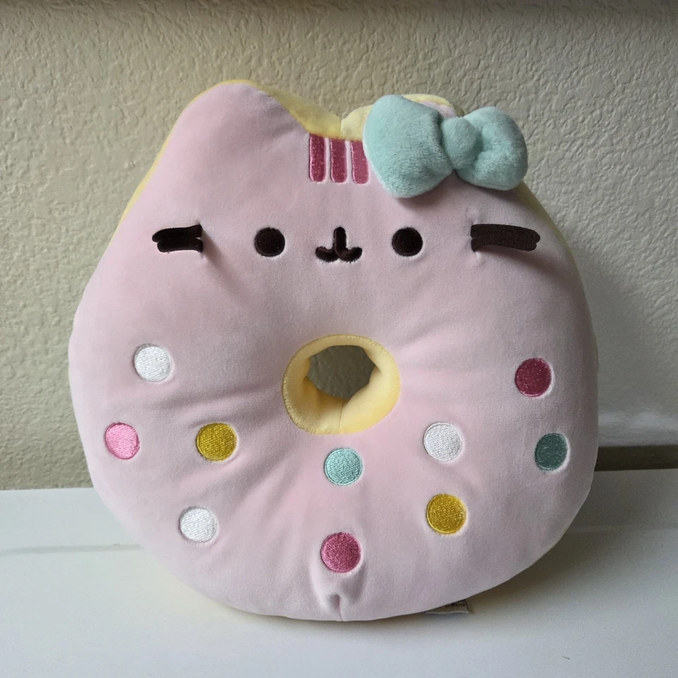 NEW Hello Kitty x Pusheen 11” Donut Plush Double Sided and RARE Exclusive 2022 - Image 2 of 4