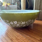 Pyrex Spring Blossom Green Crazy Daisy Cinderella Nesting Mixing 3 Bowl Set