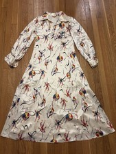 Tory Burch Runway Shirt Dress Midi White Ballerina Dancer Vance 2017 Size 2