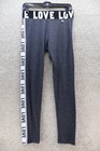 I TOO Love Print Leggings Dark Gray Size Large (See Photo for Wear) — photo 1