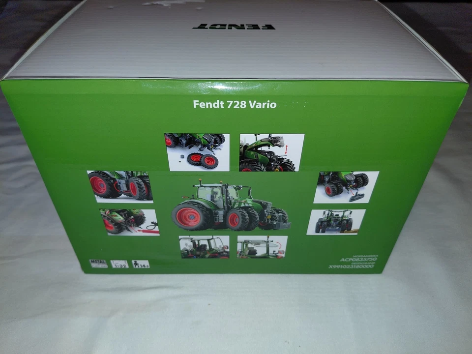 Wiking Fendt 728 Vario 1:32 Scale Model Tractor, ACP0835750- New In Box - Image 3 of 4