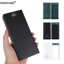 8*18650 Power Bank Battery Box Holder Portable Dual USB Type C Charge Shell for