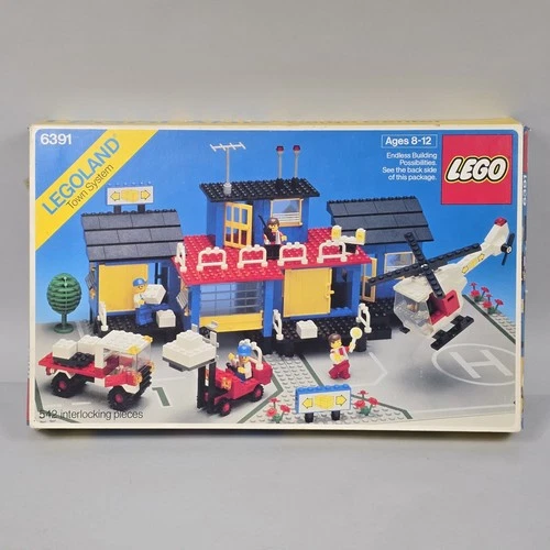 LEGO 6391 Legoland Classic Town System Cargo Center 1984 Not Complete In Box