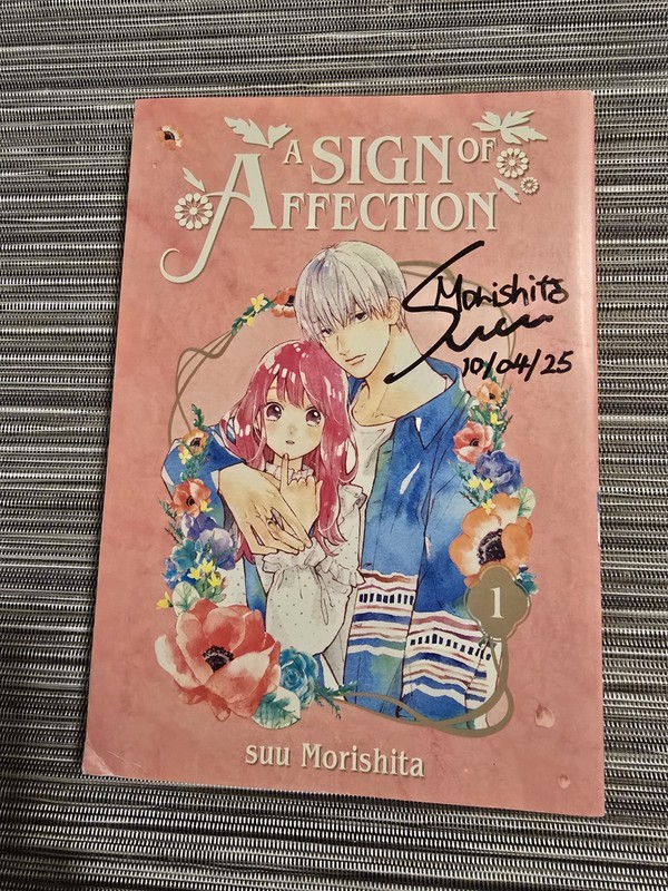 Suu Morishita signed Manga a Sign of Affection Vol 1 - Kodansha House