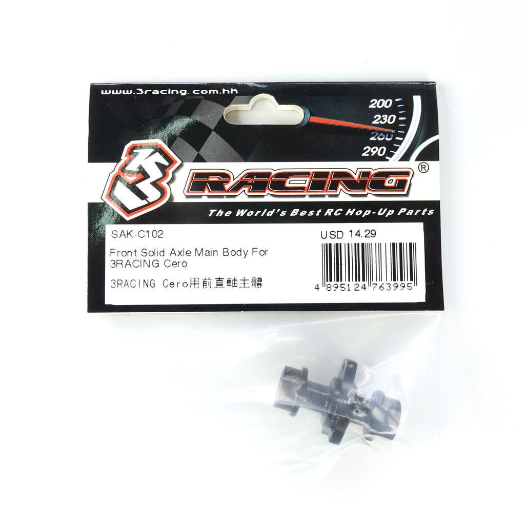3RACING SAK-C102 Front Solid Axle Main Body 1/10 SAKURA Cero Ultra Sport FWD Car
