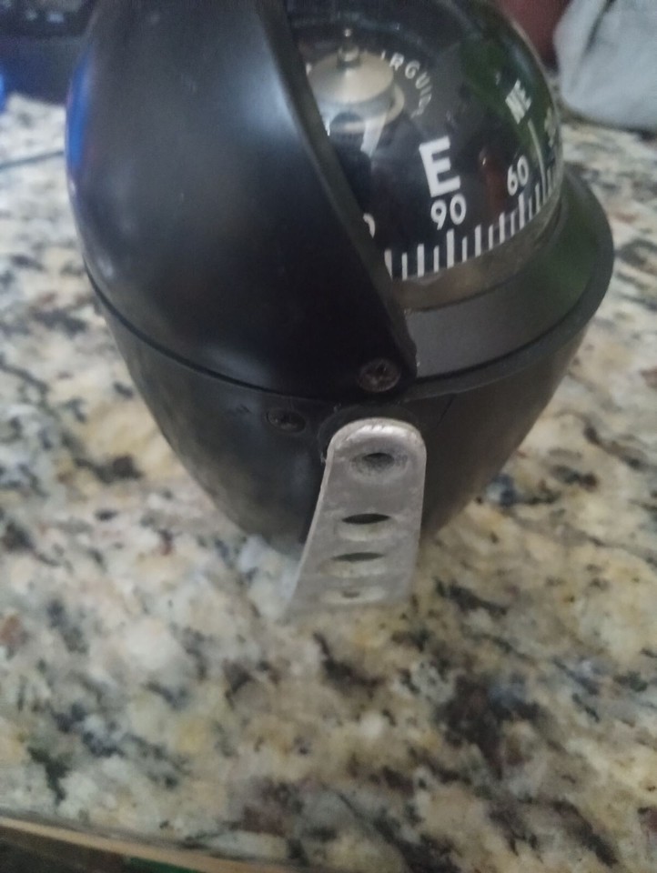 Vintage Airguide Chicago USA Compass with light, Sunshade and Mount eBay