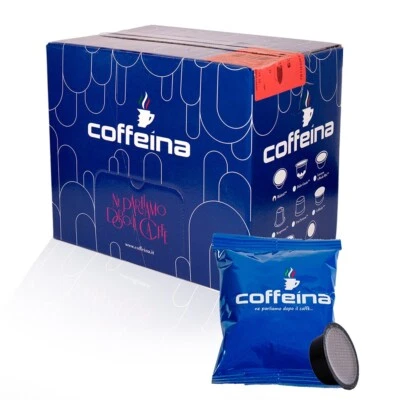 100 CAPSULE Caffè Coffeina Miscela BLU Compatibili A MODO MIO