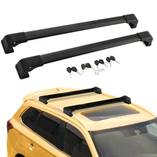 Roof Rack Cross Bar For Mitsubishi Outlander Sport ASX 2010-2024 Aluminum Black