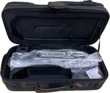 S.E. Shires Q10R Silver-Plated Trumpet – New with Possible Defects (9257052)