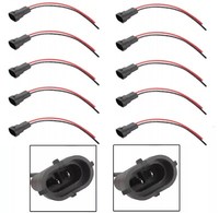 Draht Zopf Stecker H8 Ten Gurt Nebel Licht Birne Buchse Anschluss Adapter Orig.