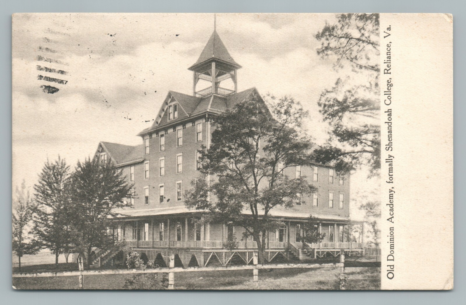 Old Dominion Academy RELIANCE Virginia—Shenandoah College RARE Antique