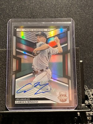 Camden Minacci 2023 Elite Extra Prime Numbers Auto (B) #17/60 - Angels
