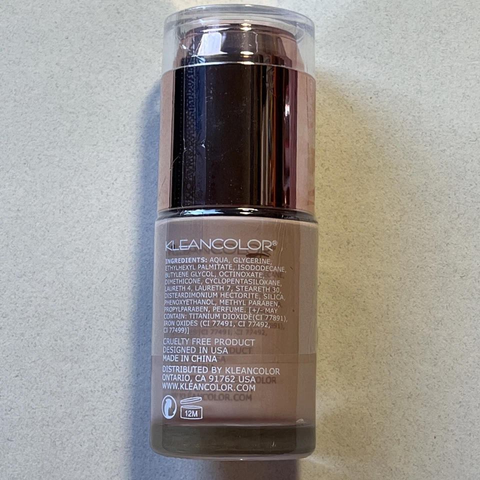 KleanColor Flawless Liquid Foundation #01 Vanilla (1.01 fl oz) - Image 3 of 4