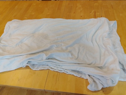 7x6.5 Foot PreOwned Baby Blue Wamsatta Cotton Sheet