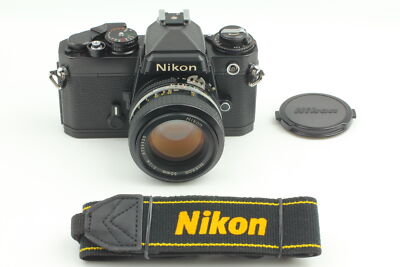 Exc+5] Nikon FE black nikkor 50mm F1.4 AI SLR film camera From