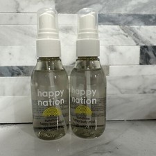  2 VICTORIA  S SECRET PINK HAPPY NATION SUNSHINE SCENT Happy Body Mists 2 fl oz