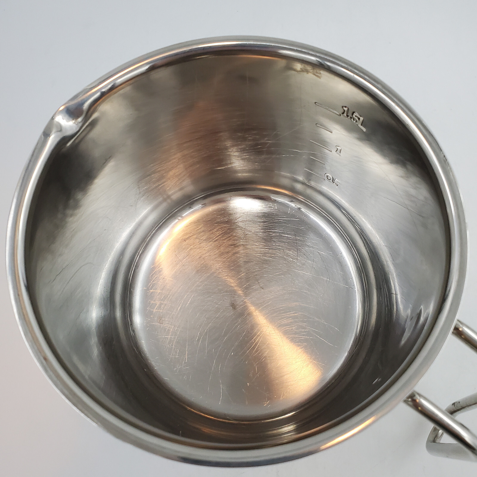 Stainless Steel 1.5 L Pourspout Saucepan Gourmet Standard Professional