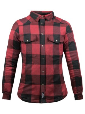 Motorcycle shirt John Doe motorcycle shirt lady color: red/black size: L