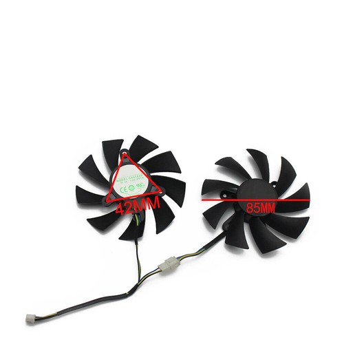 Pair Fans Cooling Fan For Zotac GTX 1060 1660 1660TI AMP Graphics Card 85mm - Bild 5 von 5