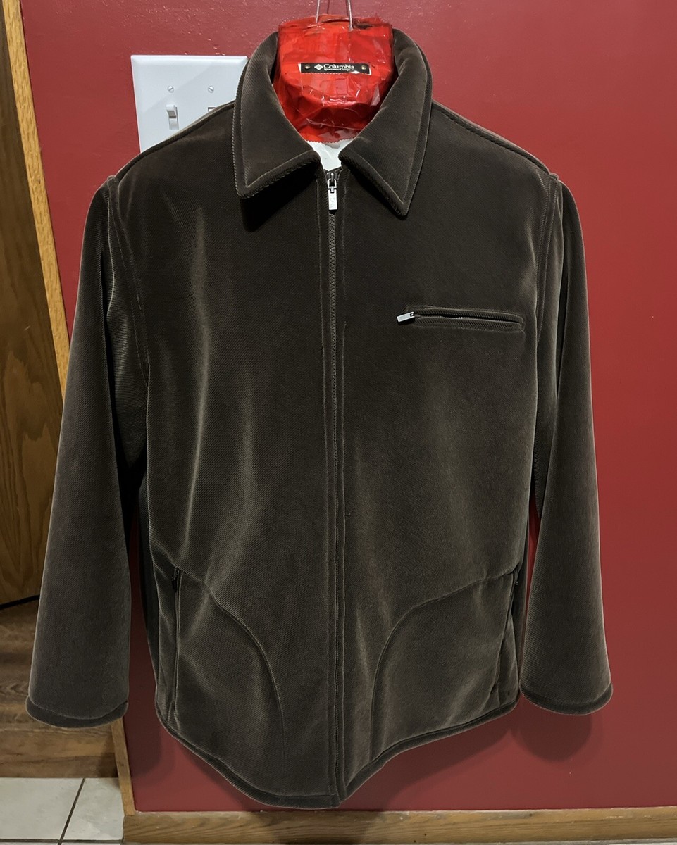 CEZANI Jacket Coat Men's Size XL Dark Brown Corduroy Full Zip