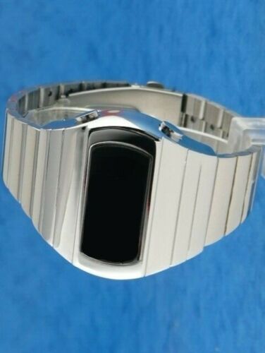 Rzadki stary styl nowoczesny futurystyczny lata 70. siedemdziesiąte wiek kosmiczny męski zegarek led l.e.d 11 - Zdjęcie 1 z 9