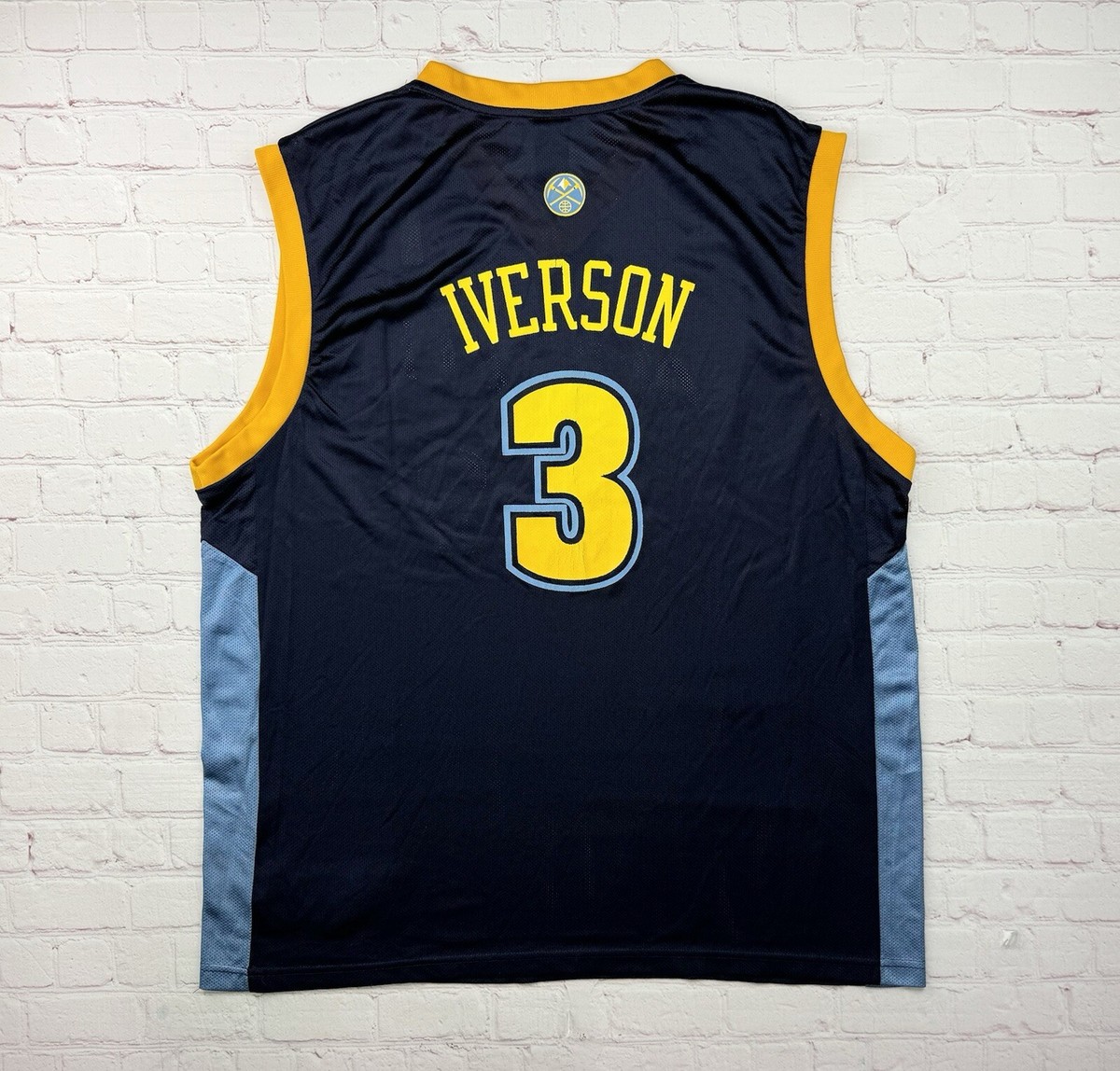 Vintage Denver Nuggets Allen Iverson Jersey Men's Size XL Adidas
