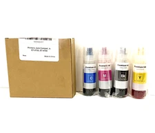 Premium Refill Ink 4 Bottle Kit Four Colors Set Compatible Ecotank T 522