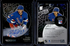 2022-23 Skybox Metal Universe #168 Braden Schneider Rookie Silver FX Auto /349