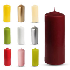 Pillar Candles Unscented Small to Large Size Church Candle Long Burning Hours