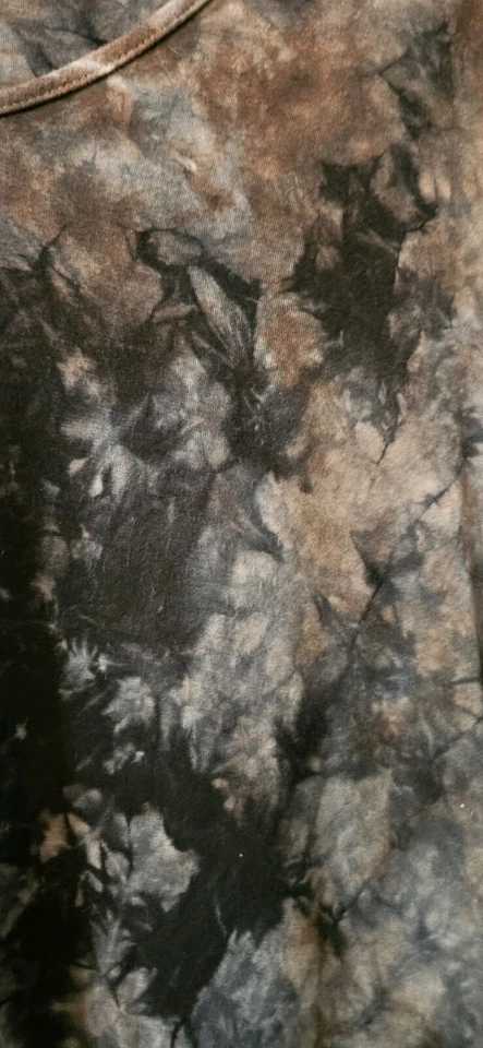 Tryst by Matthew Mujer M Tie Dye Acuarela Camisa Cuello en V Blusa Dobladillo Alto Bajo Foto 4 de 4