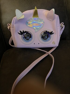 Purse Pets Unicorn Interactive Toy Crossbody Purse Pink