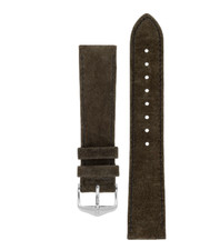 22MM Hirsch OSIRIS Calf Leather Watch Strap in Brown Leather New Large 120/80mm